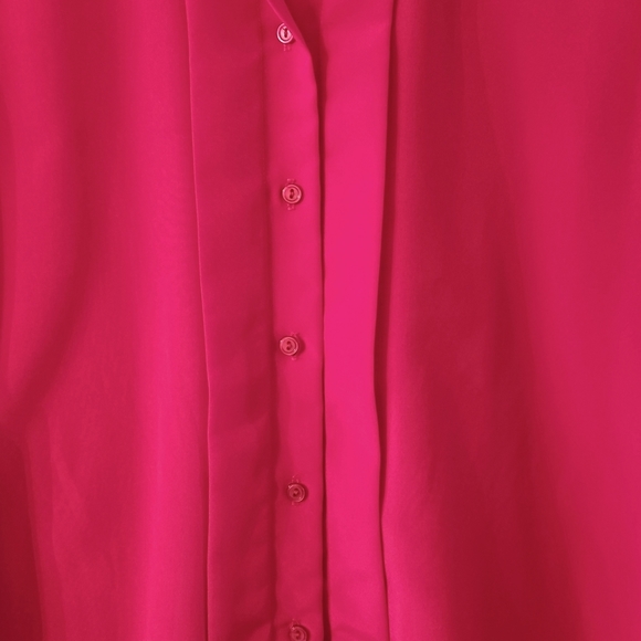 Misses vintage Judy Bond Pink Size 18/38 button-front blouse - Picture 2 of 4